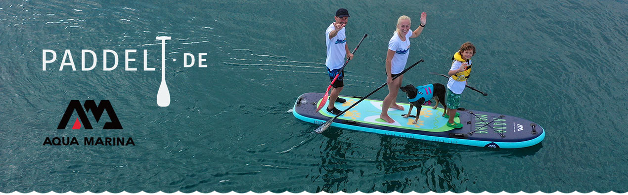 Aufblasbares SUP Boards - AQUA MARINA - TEAM SUP Boards auf Paddelt.de - Paddelt mit uns!