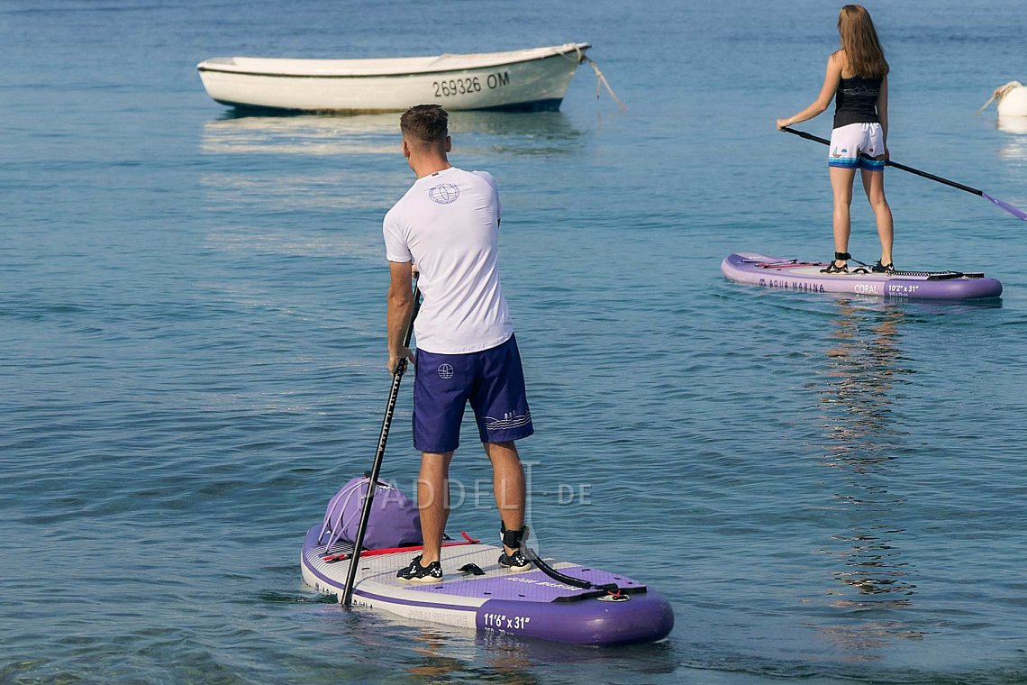 Herren Outfit 1 - Violett - lycra krátký, MMA-Shorts fürs sup-board