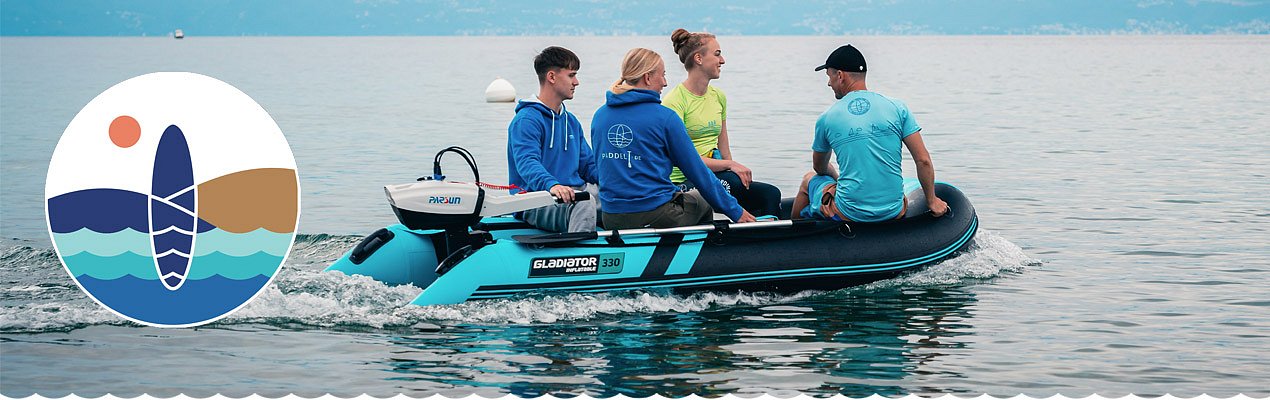 Schlauchboote mit Elektro-Außenborder