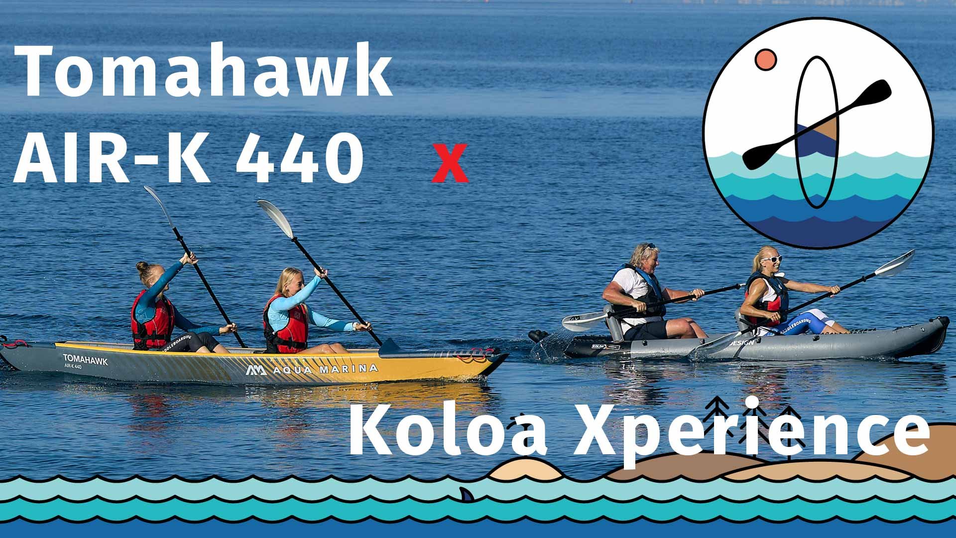 Kajak-Vergleich: Tomahawk AIR-K 440 vs. Koloa X’perience 2