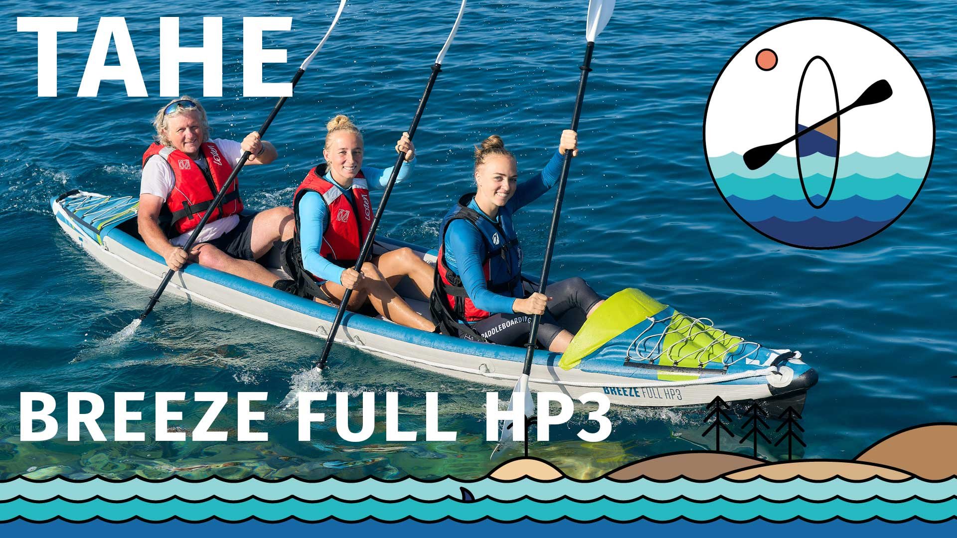 Test des aufblasbaren Kajaks TAHE Breeze Full HP3 3-Personen