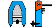 Boote mit Elektromotor
