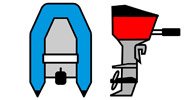 Boote mit Außenborder