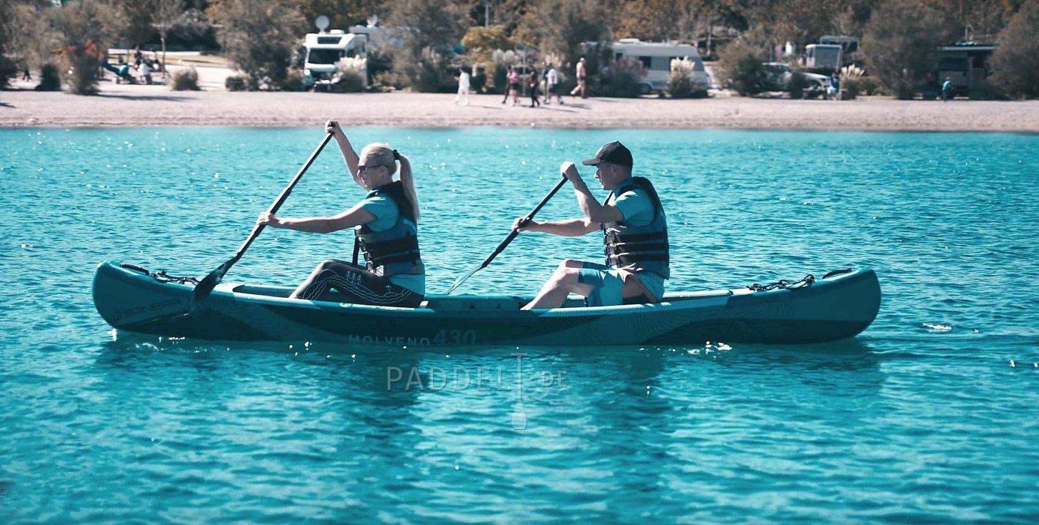 Rezension des aufblasbaren Kajaks MOLVENO 430