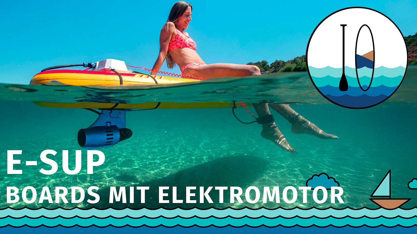 Elektro SUP sind hier – mit Elektromotor, SUP mit Motor.