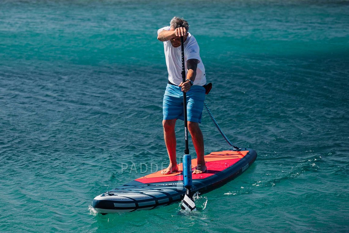 Herren outfit 1 - Weinrot - SUP board GLADIATOR PRO, lycra, COOL Flip-Flops