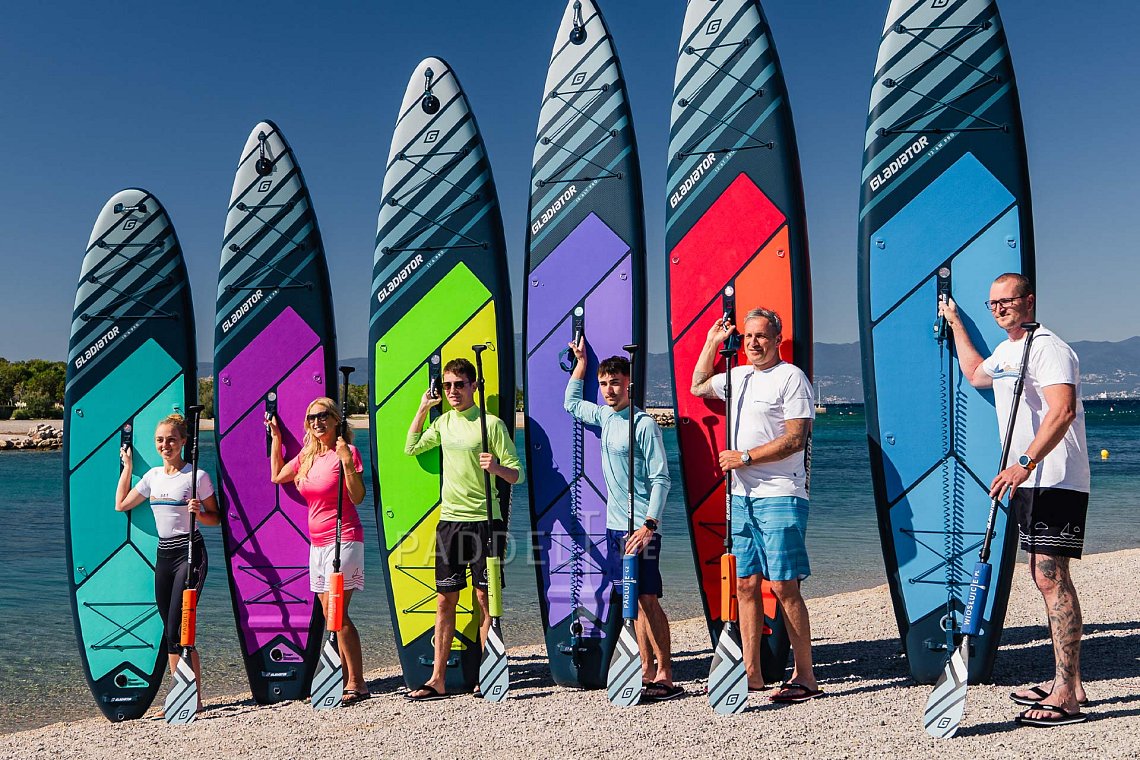 Herren Outfit 3 – Neon Grün – SUP GLADIATOR PRO, Lycra, COOL Flip-Flops