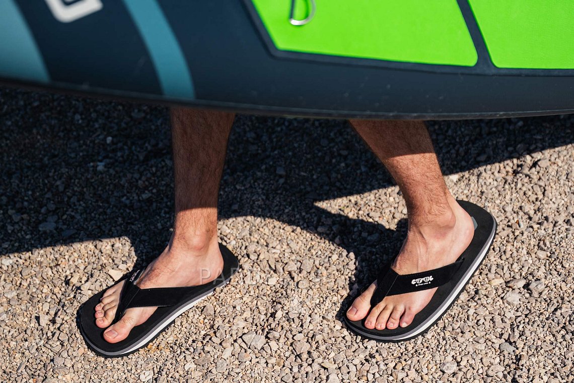 Herren Outfit 3 – Neon Grün – SUP GLADIATOR PRO, Lycra, COOL Flip-Flops