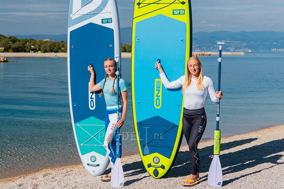 Damen Outfit 5 – Neon Grün – SUP GLADIATOR PRO, Lycra, COOL Flip-Flops