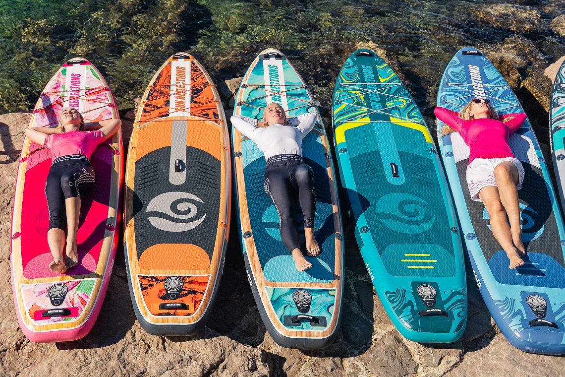 Damen Outfit 9 – Türkis – SUP GLADIATOR PRO, Lycra, COOL Flip-Flops