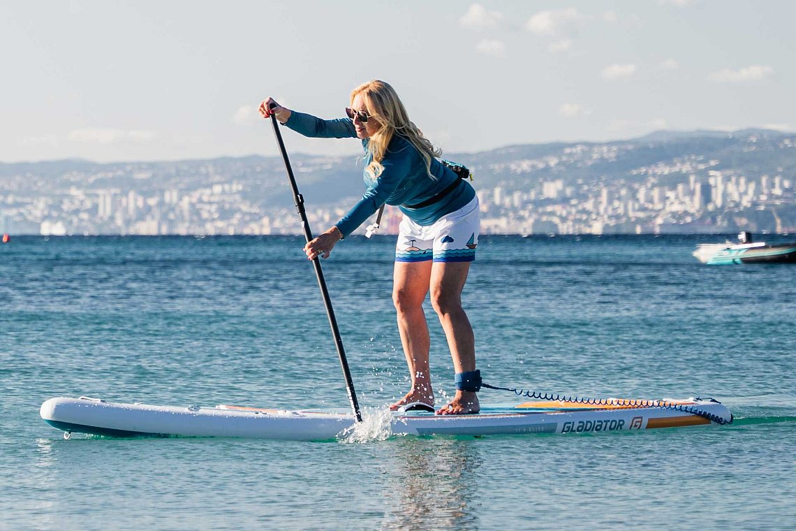 Damen Outfit 9 – Türkis – SUP GLADIATOR PRO, Lycra, COOL Flip-Flops