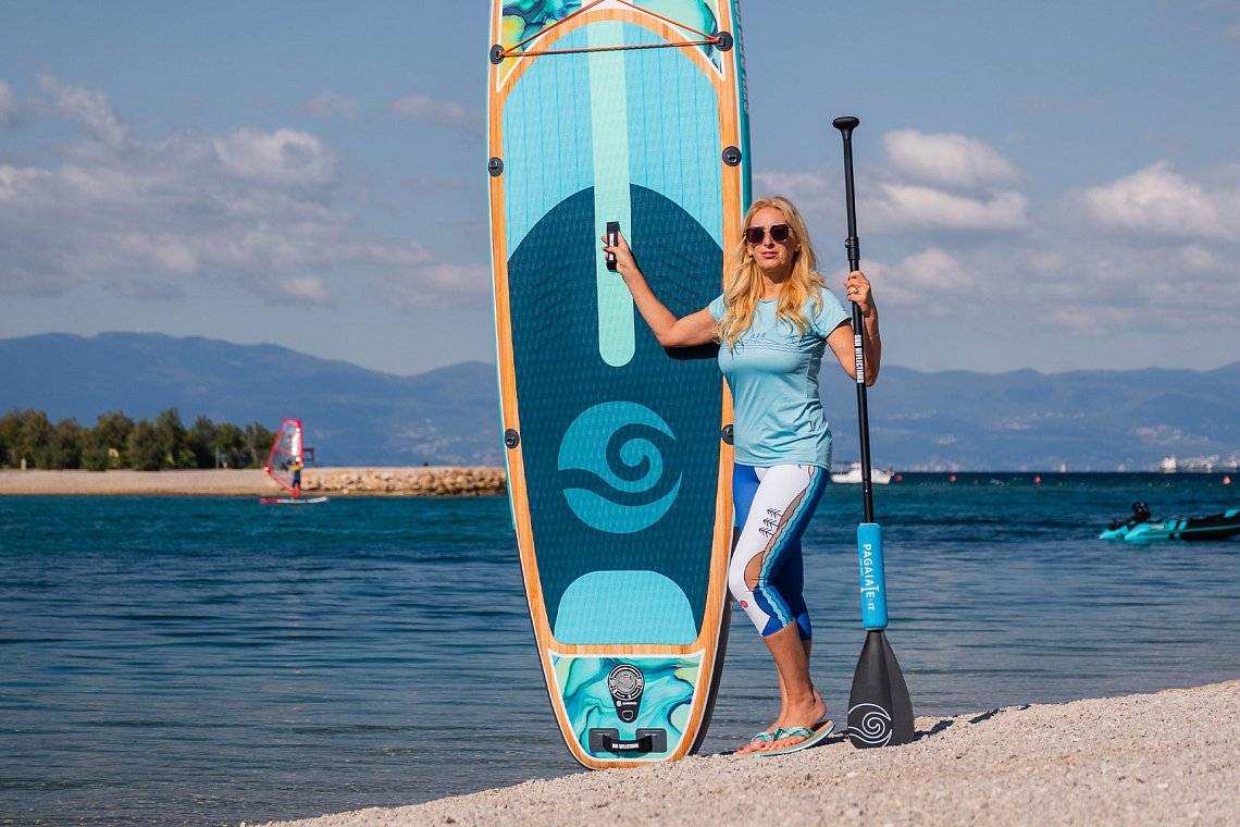 Damen Outfit 12 – Türkis – SUP GLADIATOR PRO, Lycra, COOL Flip-Flops