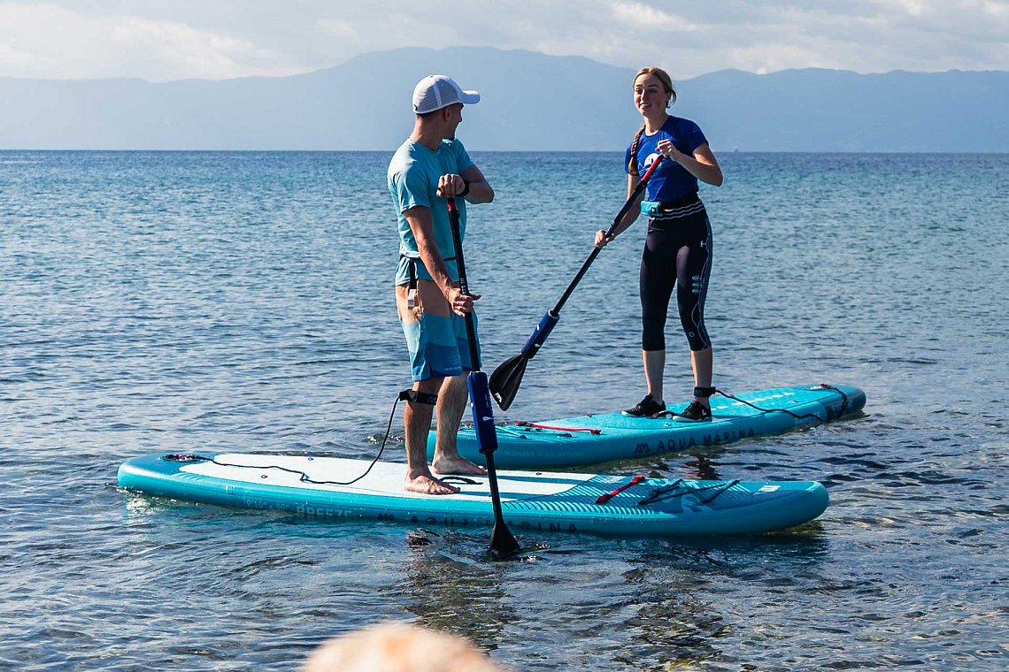 Damen/Herren Outfit 1 – Türkis – SUP AQUA MARINA