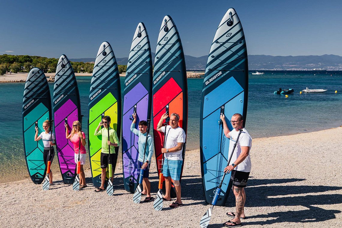 Herren Outfit 4 – Blau – SUP GLADIATOR PRO, Lycra, COOL Flip-Flops