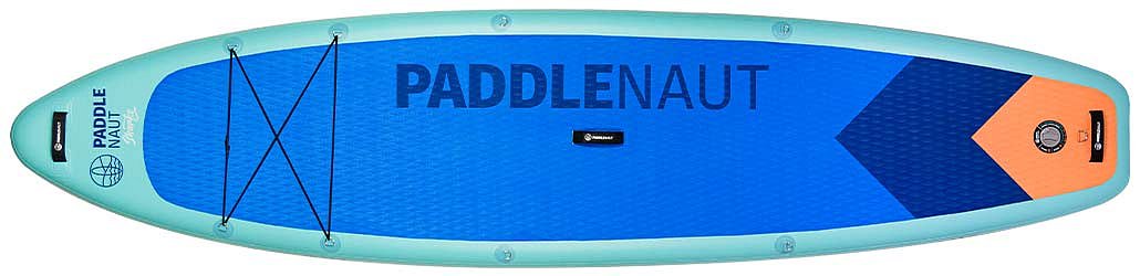 Auf einem PADDLENAUT rutscht niemand aus. Die hochwertige EVA-Deckpad-Oberfläche erstreckt sich über das gesamte Board – vom Heck bis zur Spitze.