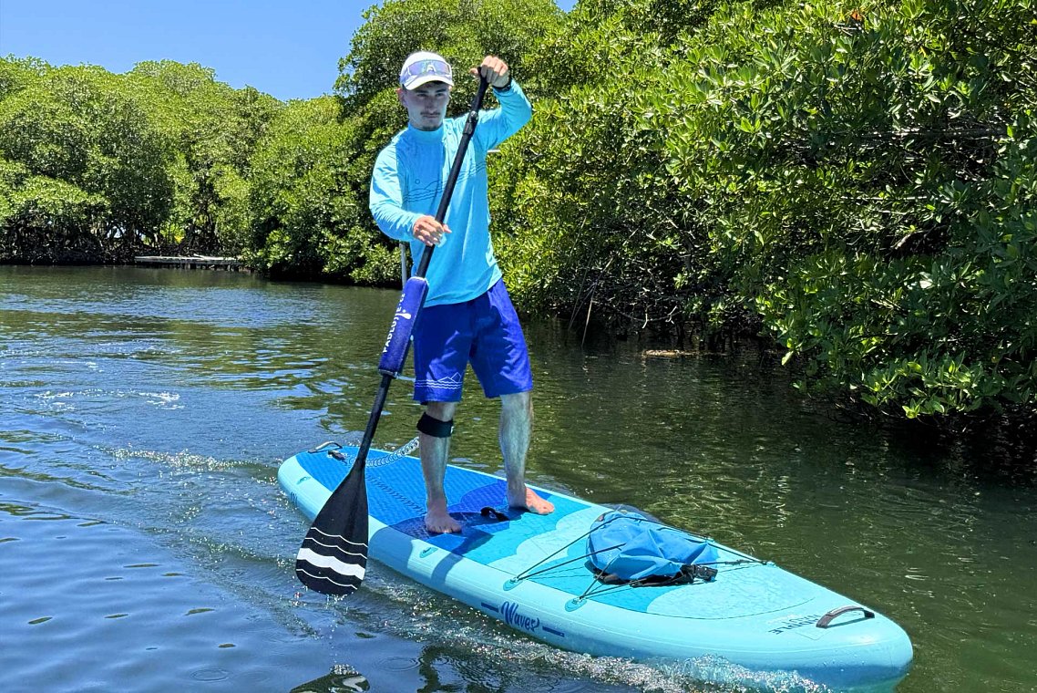 PADDLENAUT SUP-Boards - Combo-Paddel sowohl für das klassische Stand-Up-Paddling als auch für das Kajakfahren im Sitzen.