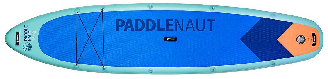 Alle PADDLENAUT SUP-Boards besitzen vier D-Ringe zur Befestigung eines Kajaksitzes.