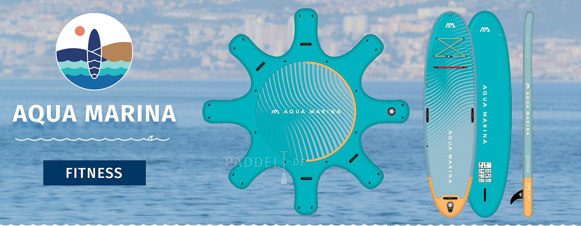 Aufblasbares SUP Boards - AQUA MARINA - FITNESS BOARDS