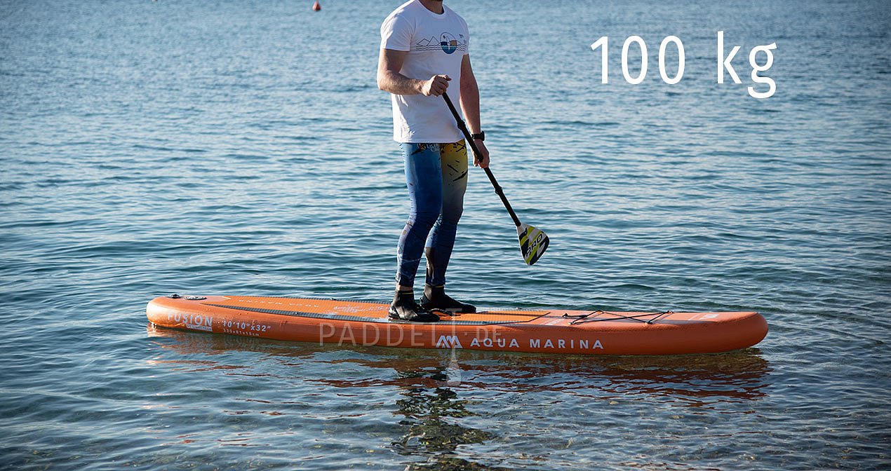 Testujeme zatížení paddleboardů