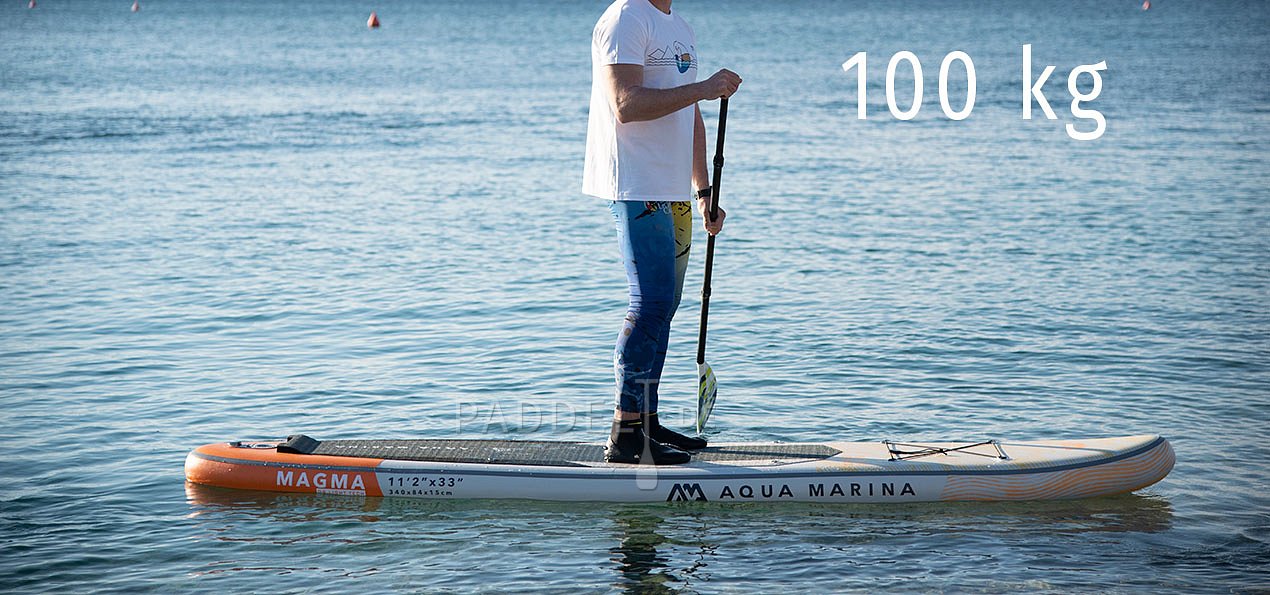 Testujeme zatížení paddleboardů