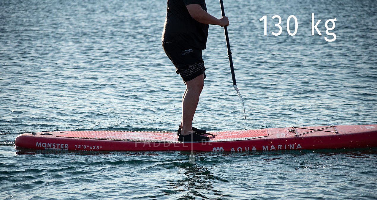 Testujeme zatížení paddleboardů