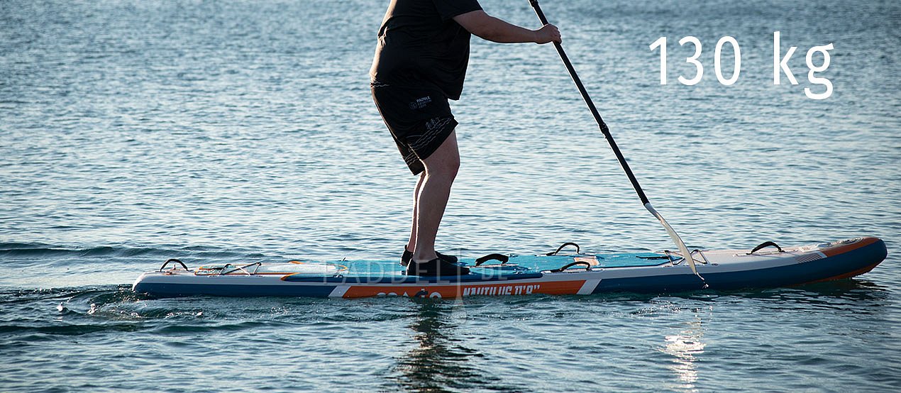 Testujeme zatížení paddleboardů