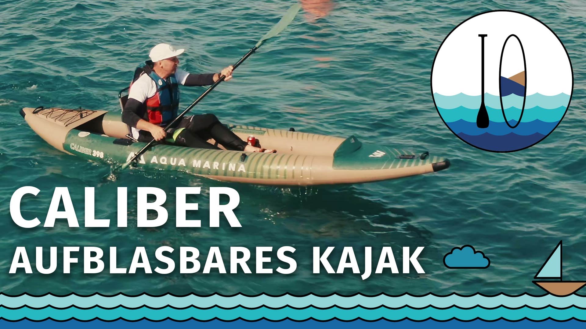 Aufblasbares kajak AQUA MARINA CALIBER zum Angeln