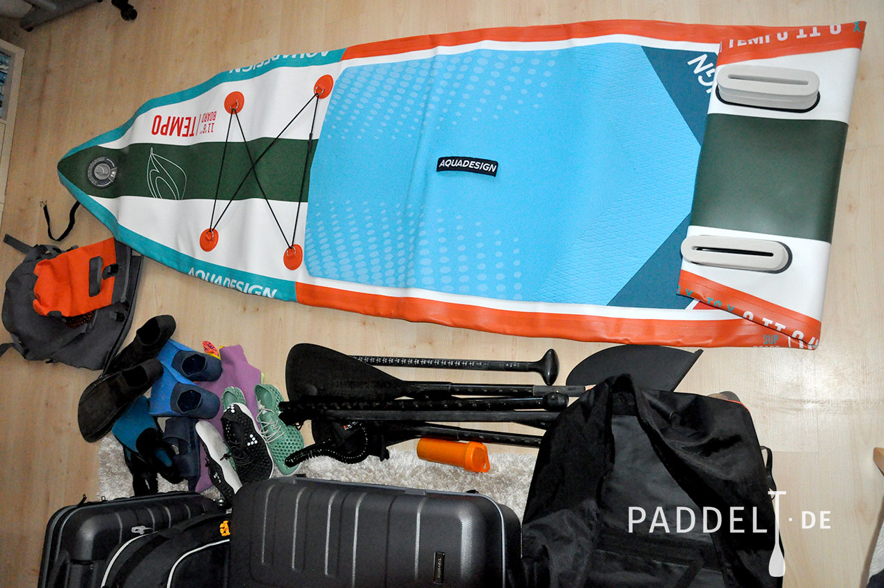 Fliegt in Urlaub mit SUP Boards