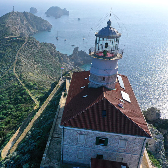 Palagruza Insel auf SUPs