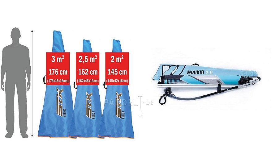 STX MiniKid Segel für das WindSUP und Windsurfboard