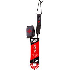 LOZEN Coil Leash 10' rot - Sicherheitsleine für SUP