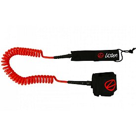 LOZEN Coil Leash 10' rot - Sicherheitsleine für SUP