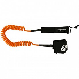 AQUADESIGN Coil Leash 10' orange - Sicherheitsleine für SUP