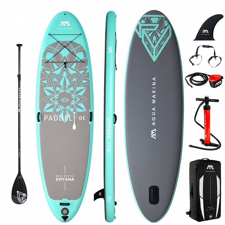 SUP AQUA MARINA DHYANA 11'0 Yoga aufblasbares Stand Up Paddle Board