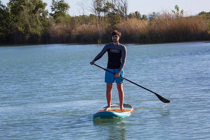 SUP AQUADESIGN ROLLING 11 mit Paddel - aufblasbares Stand Up Paddle Board