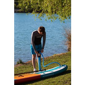 SUP AQUADESIGN ROLLING 11 mit Paddel - aufblasbares Stand Up Paddle Board