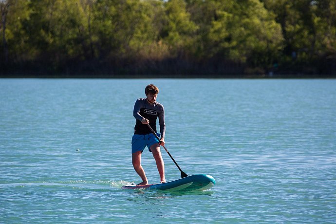 SUP AQUADESIGN ROLLING 11 mit Paddel - aufblasbares Stand Up Paddle Board