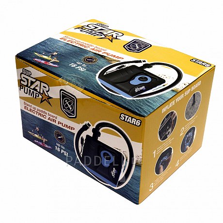 Elektrische Pumpe STAR 6 für SUP Boards - 12V bis 16PSI