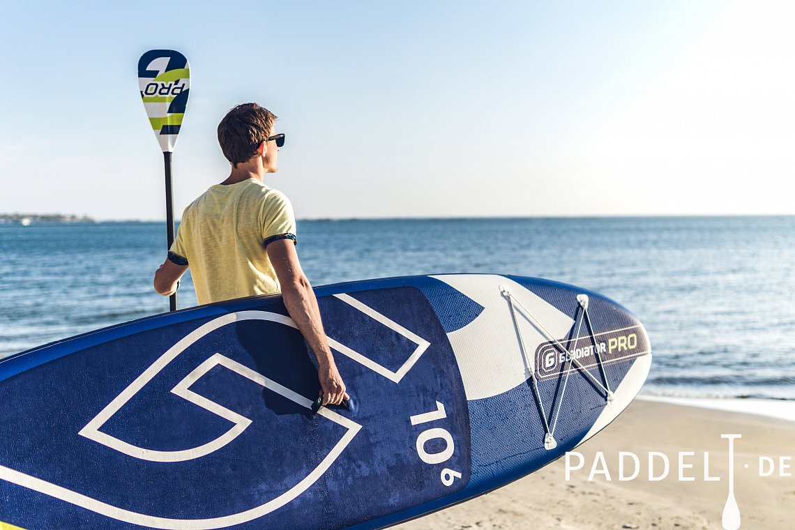 SUP GLADIATOR PRO 10'8 mit Paddel - aufblasbares Stand Up Paddle Board