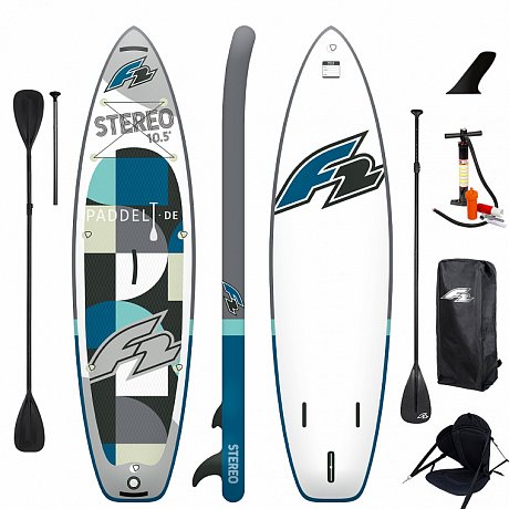 SUP F2 STEREO 11\'5 - aufblasbares Stand Up Paddle Board Variante: Grund-Set