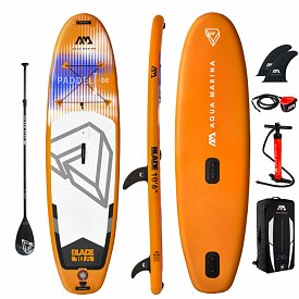 WindSUP AQUA MARINA Blade 10'6 - aufblasbares Stand Up Paddle Board mit Windsurf-Option