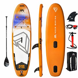 WindSUP AQUA MARINA Blade 10'6 - aufblasbares Stand Up Paddle Board mit Windsurf-Option