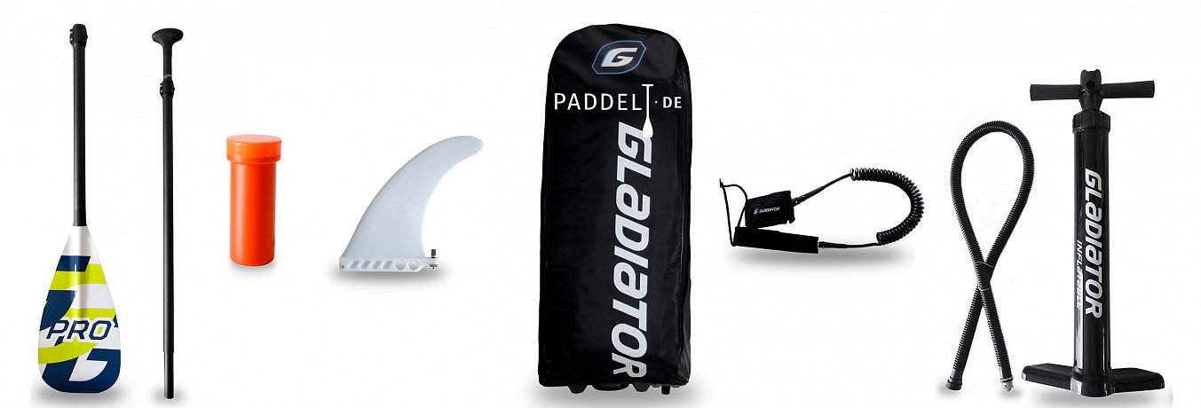 SUP GLADIATOR ART Ride 10'6 mit Paddel - aufblasbares Stand Up Paddle Board