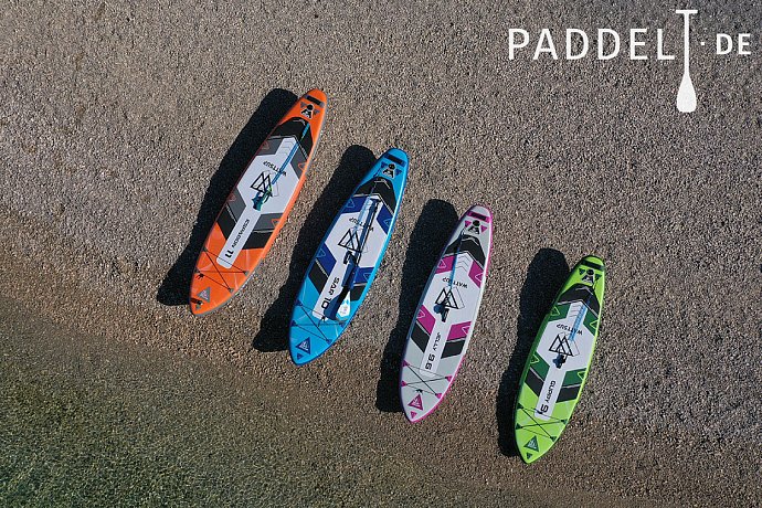 SUP WATTSUP  JELLY 9'6 mit Paddel - aufblasbares Stand Up Paddle Board