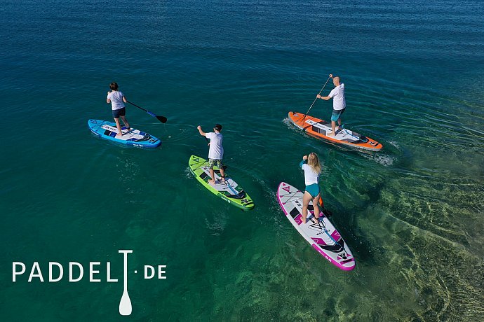 SUP WATTSUP  JELLY 9'6 mit Paddel - aufblasbares Stand Up Paddle Board