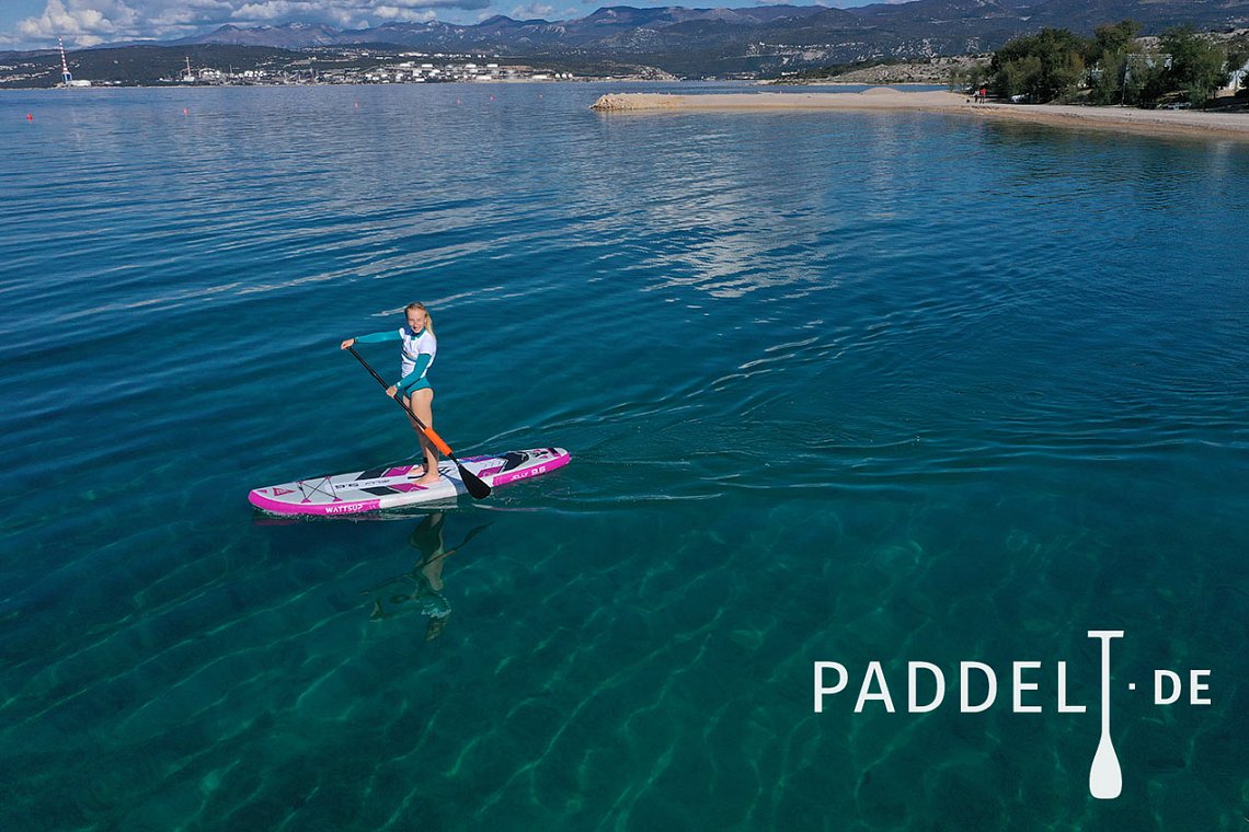 SUP WATTSUP  JELLY 9'6 mit Paddel - aufblasbares Stand Up Paddle Board