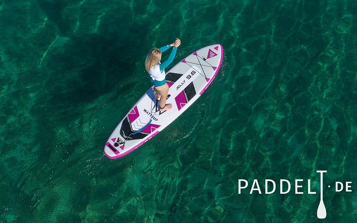 SUP WATTSUP  JELLY 9'6 mit Paddel - aufblasbares Stand Up Paddle Board