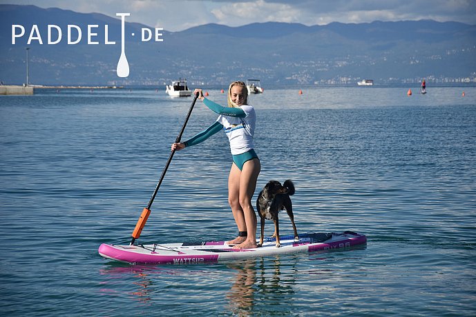 SUP WATTSUP  JELLY 9'6 mit Paddel - aufblasbares Stand Up Paddle Board