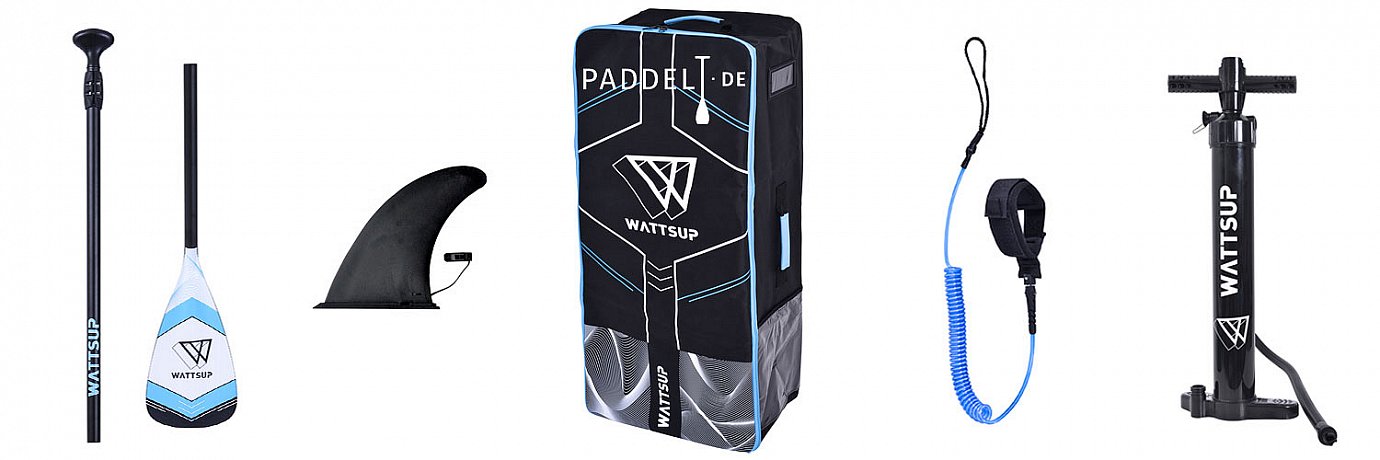 SUP WATTSUP  JELLY 9'6 mit Paddel - aufblasbares Stand Up Paddle Board