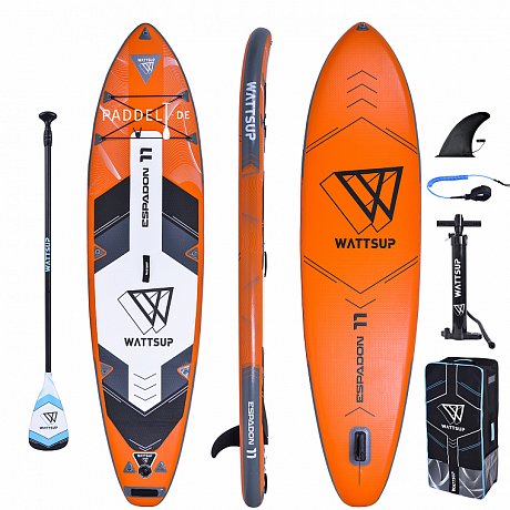 SUP WATTSUP ESPADON 11'0 SET - aufblasbares Stand Up Paddle Board